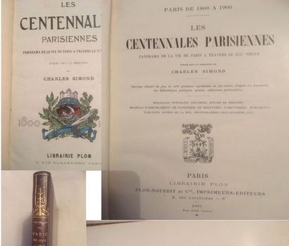 null Paris de 1800 à 1900, Les Centennales Parisiennes, panorama de la ville de paris...