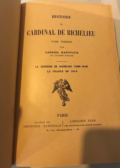 null Gabriel HANOTAUX et Duc de la Force
Histoire du Cardinal de Richelieu. Paris,...