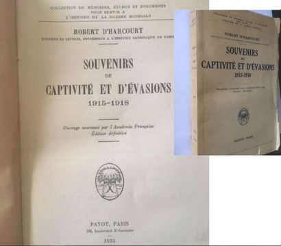 null Souvenirs de Captivité et d’Evasions par Robert d’Harcourt,
Docteur ès lettres,...