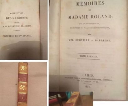 null - Mémoires de Madame Roland avec une notice sur sa vie, et des éclaircissements
historiques...