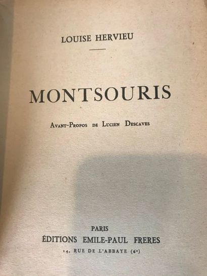 null Louise HERVIEU Montsouris - Paris Editions Emile Paul Frères - 1 volume broché...