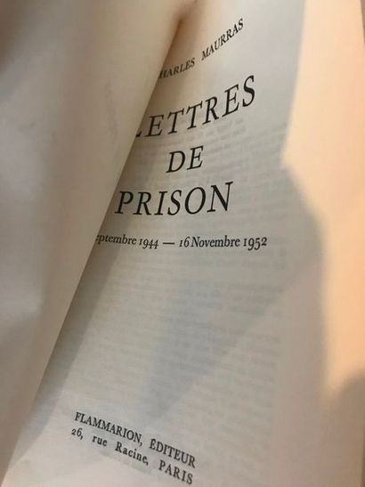 null Charles MAURRAS Lettres de Prison 8 septembre 1944- 16 novembre 1952- Flammarion...