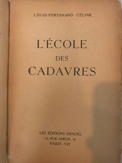 null Louis Ferdinand CELINE L' Ecole des cadavres - Les éditions Denoel 1938

Raymond...