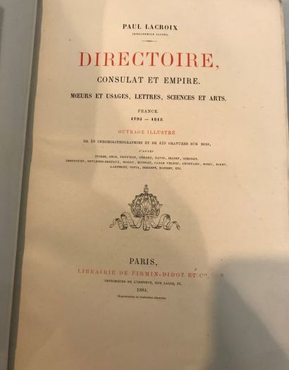 null Paul LACROIX 

XVII° Lettres sciences et arts - Paris Firmin Didot 1882 1 volume...