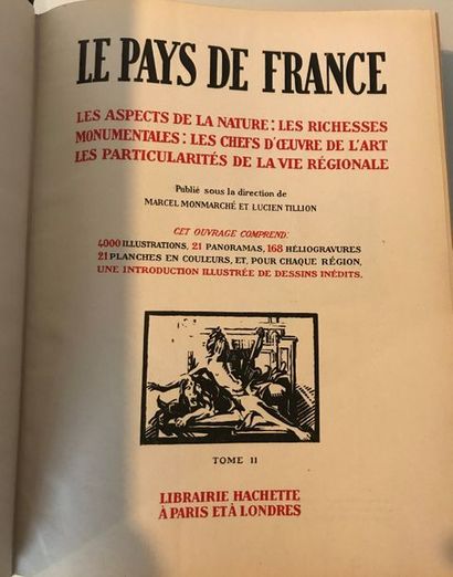 null Marcel MONMARCHE et Lucien TILLION
Le Pays de France - Librairie Hachette à...