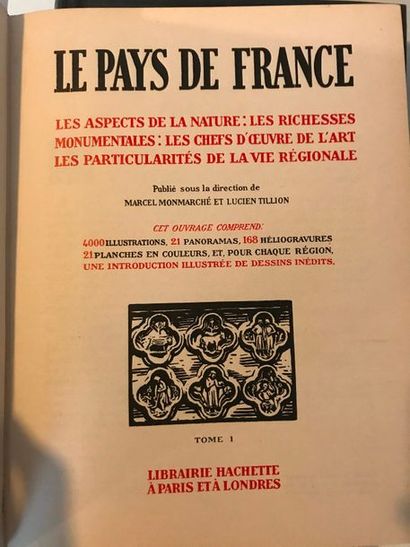 null Marcel MONMARCHE et Lucien TILLION
Le Pays de France - Librairie Hachette à...
