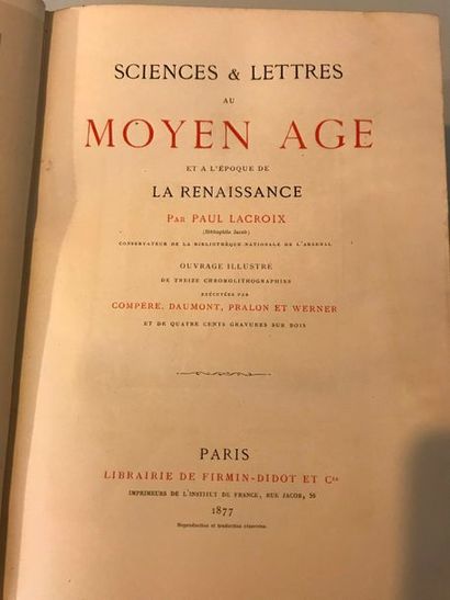null Paul LACROIX

 Les arts au Moyen Age et à l'époque de la Renaissance illustré...