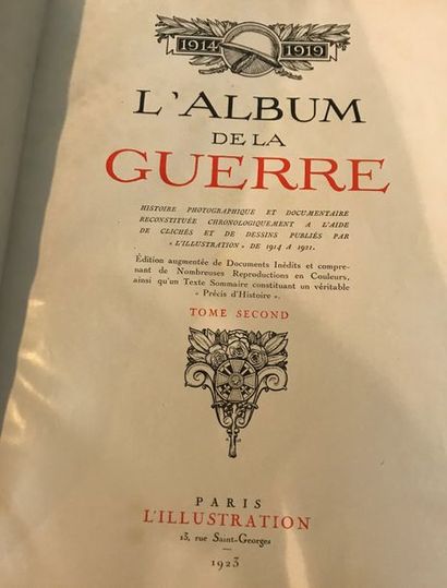 null 1914-1919 L' Album de la Guerre - Paris l'illustration 1923 - 2 volumes 

(...