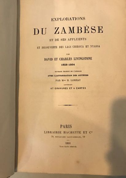 null David et Charles LIVINGSTONE

Explorations du Zambèse et de ses affluents et...