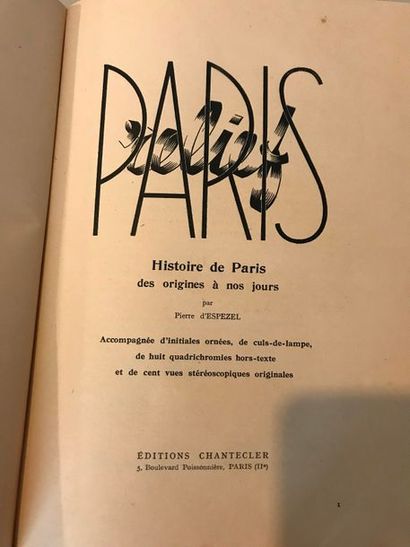 null Pierre d'ESPEZEL
Histoire de Paris des origines à nos jours
Accompagnée d'initiales...