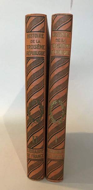 null Jean HERITIER
HISTOIRE DE LA III ème REPUBLIQUE - Librairie de France - 2 volumes...