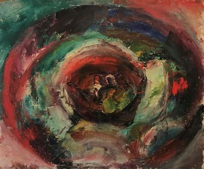 null Sophie Danielle RUBINSTAIN (1922-2018)
Spirale
Huile sur carton
46 x 55 cm