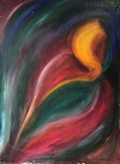 null Sophie Danielle RUBINSTAIN (1922-2018) 

Ombre solaire 

Huile sur toile signée...