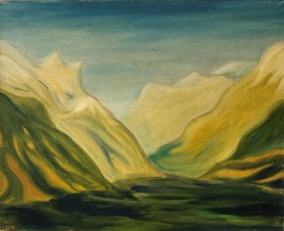 null Sophie Danielle RUBINSTAIN (1922-2018)
La montagne lumineuse
Huile sur toile...