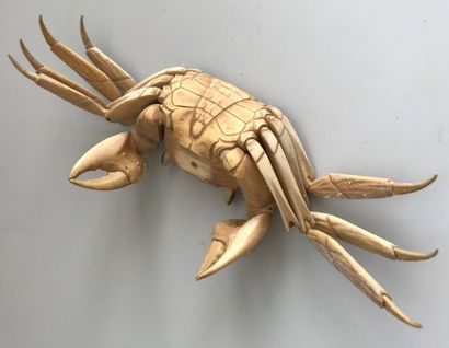 null JAPON

Crabe articulé en ivoire 

22 x 9 x 5 cm (Petits manques et traces d'humidité)



Spécimen...