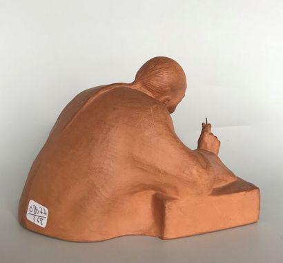 null Gaston HAUCHECORNE (1907-1976) 

Le scribe chinois 

Sculpture en terre cuite...