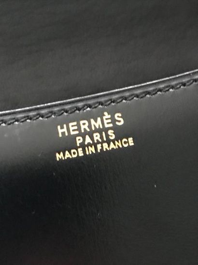 null HERMES Paris Made in France 

Sac " Constance " en box noir, garniture H en...
