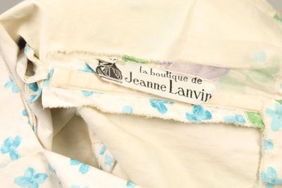 null La Boutique de JEANNE LANVIN 

Ensemble jupe et bustier en coton ivoire imprimé...