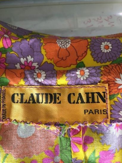 null CLAUDE CAHN
Blouse en coton imprimé à motifs floraux circa 70 - taille 38