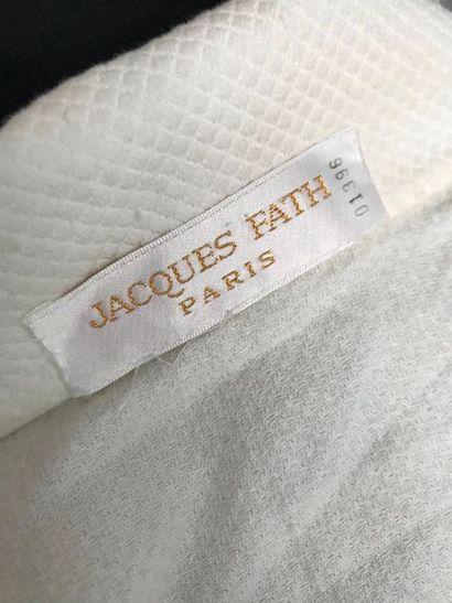 null Jacques FATH 01396 Paris 

Haut en piqué de coton blanc - taille (2 infimes...