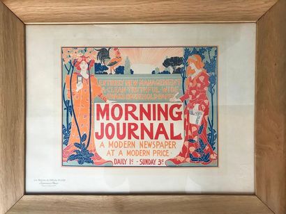 null LES MAÎTRES DE L'AFFICHE "Morning Journal" : Planche lithographiée No 220 signée...