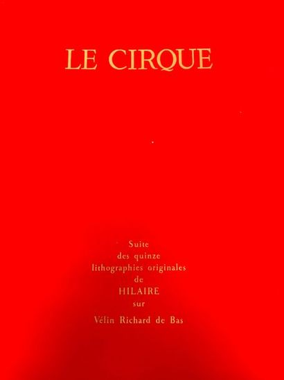 null Camille HILAIRE (1916-2004)
Le cirque : 4 lithographies originales sur Japon...