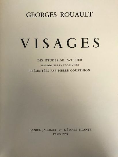 null Georges ROUAULT (1871-1958)
Visages dix études de l'atelier reproduites en fac...