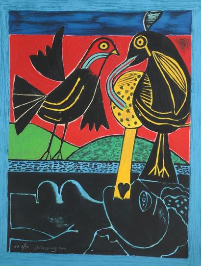 null Guillaume van BEVERLOO dit CORNEILLE (1922-2010)

Les oiseaux

Epreuve d'artiste...