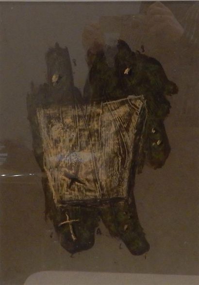 null SCALI Vincent (né en 1956), "Composition", triptyque, pastel sur papier, circa...