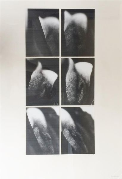 null MACHERRONI Henri (1932) "Sexe de femme" circa 1971 6 tirages photographiques...