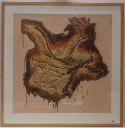 null SCALI Vincent (né en 1956), "Composition", pastel sur papier, signé et daté...