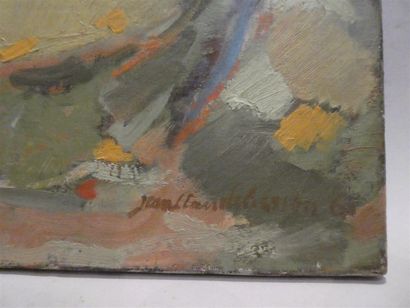 null BESSON Jean-Claude (Né en 1943), "Paysage", huile sur toile signée et datée...