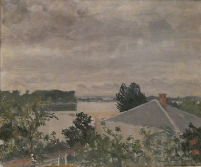 null VAN HASSELT Willem (1882-1963), "Paysage de Bretagne", huile sur toile signée...