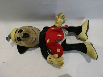 null Peluche Minnie Mouse, des années 30/40, hauteur 38 cm