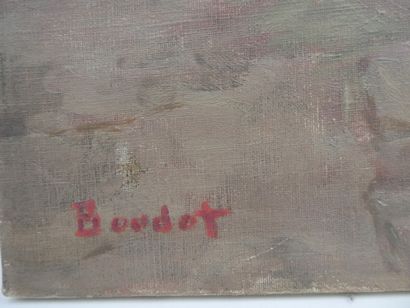 null BOUDOT Paul, "Le Pont de Moret sur Loing", huile sur toile signée en bas à gauche,...