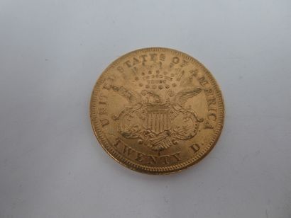 null Une pièce de 20 dollars en or Liberty 1876, 33.30 gr.LOT VENDU SUR DESIGNATION...