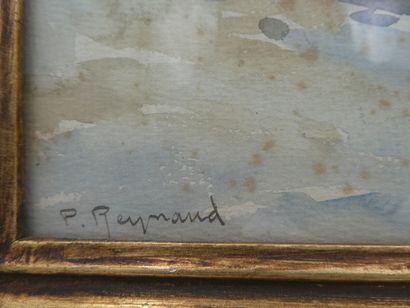 null REYNAUD Pierre (1881-1943) "A Beauzac", aquarelle signée en bas à gauche, 42...