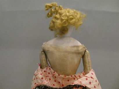 null François GAULTIER, une poupée mannequin à tête pivotante et buste en biscuit...