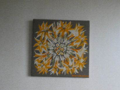 null LELONG Hervé (né en 1931), un carré tapisserie, 45 x 45 cm (frais judiciair...