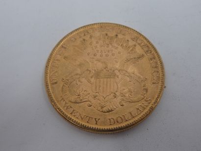 null Une pièce de 20 dollars en or Liberty 1899, 33.30 gr.LOT VENDU SUR DESIGNATION...