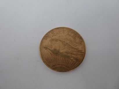 null Une pièce de 20 dollars en or Eagle Liberty 1910, 33.30 gr.LOT VENDU SUR DESIGNATION...