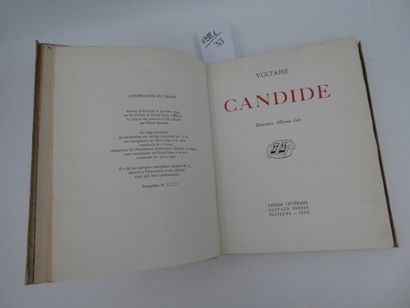 null VOLTAIRE, Candide, Nice Gastaud frères, 1222 in-4 de 170 pages illustrations...