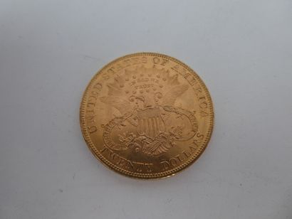 null Une pièce de 20 dollars en or Liberty 1904, 33.30 gr.LOT VENDU SUR DESIGNATION...
