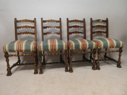 null Série de quatre chaises, style Haute Epoque
