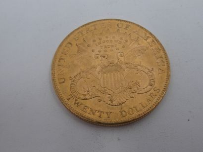 null Une pièce de 20 dollars en or Liberty 1904, 33.30 gr.LOT VENDU SUR DESIGNATION...
