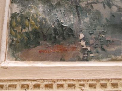 null VAN HASSELT Willem (1882-1963), "Paysage de Bretagne", huile sur toile signée...