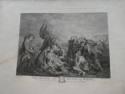 null LOT deux gravures anciennes : "Les Voyageurs en marche", 51 x 66 cm et "The...
