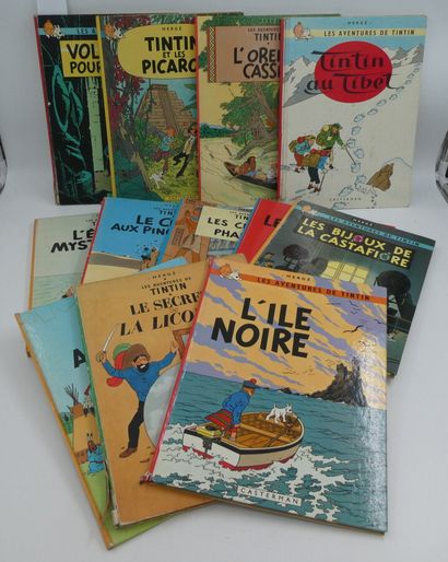 null [BANDE DESSINEES] HERGE - Georges Remi dit (1907-1983) TINTIN édition CASTERMAN...