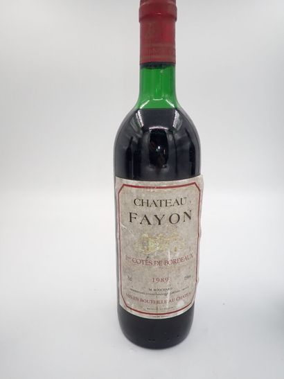 null PREMIERES COTES DE BORDEAUX, Château Fayon 1989 (4-bouteilles), MEDOC, Château...