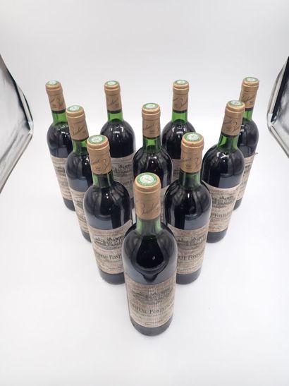 null SAINT EMILION GRAND CRU CLASSE, Château Fonplègade 1981 (10-bouteilles).